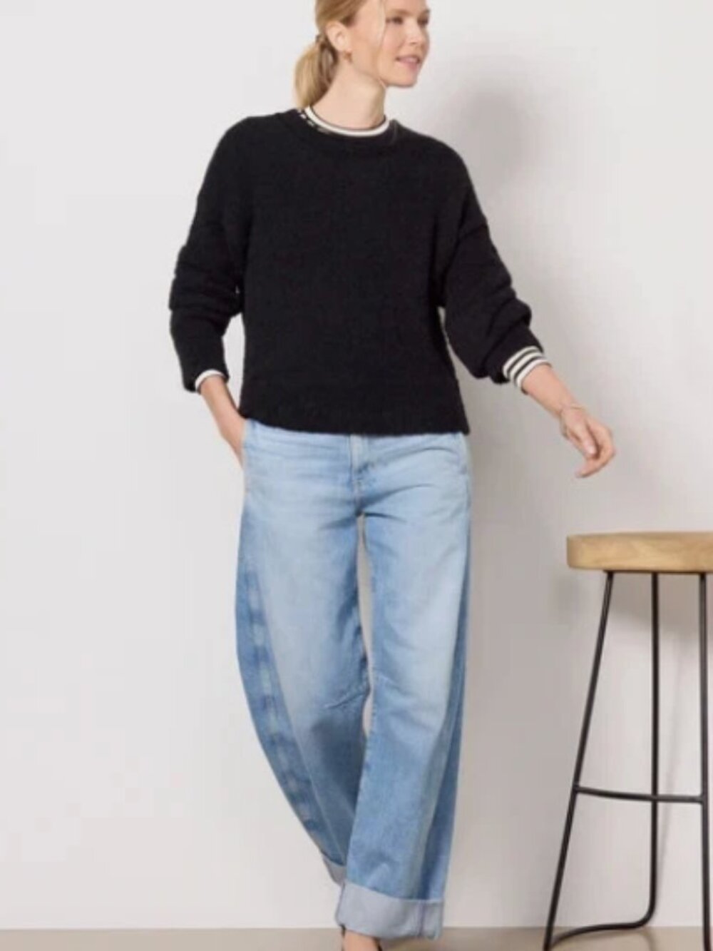 Sanctuary Mila Pullover- Black Medium